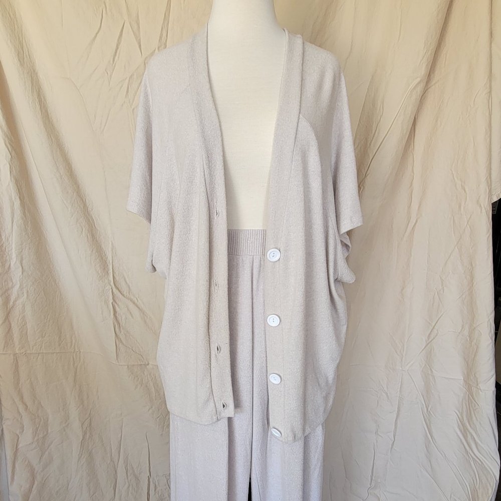 Cream Sweater and Pants Set